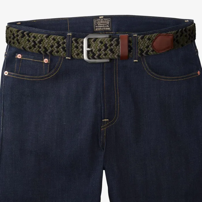 Allen Edmonds Nantucket Stretch Braided Belt Camouflage Men Casual Belts