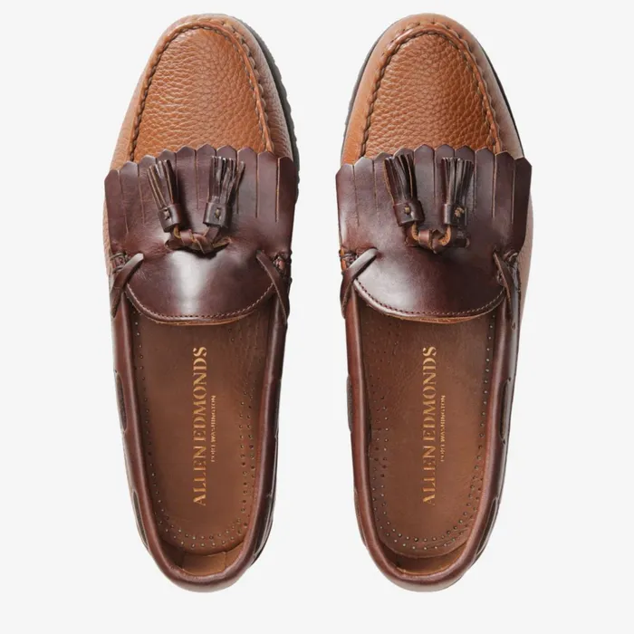 Allen Edmonds Nashua Tassel Loafer Brown With Brown Trim Men Loafers and SlipOns