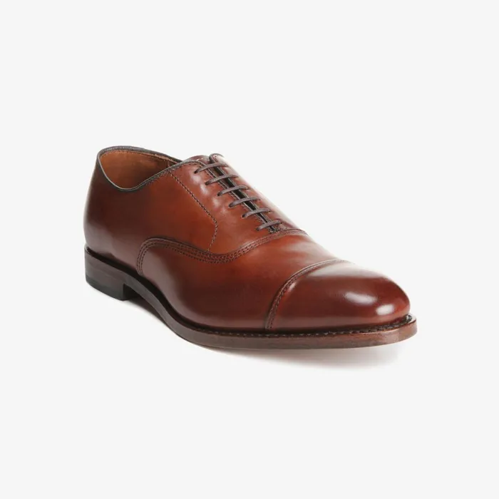 Allen Edmonds Park Avenue CapToe Oxford Dark Chili Men Wide Width Shoes