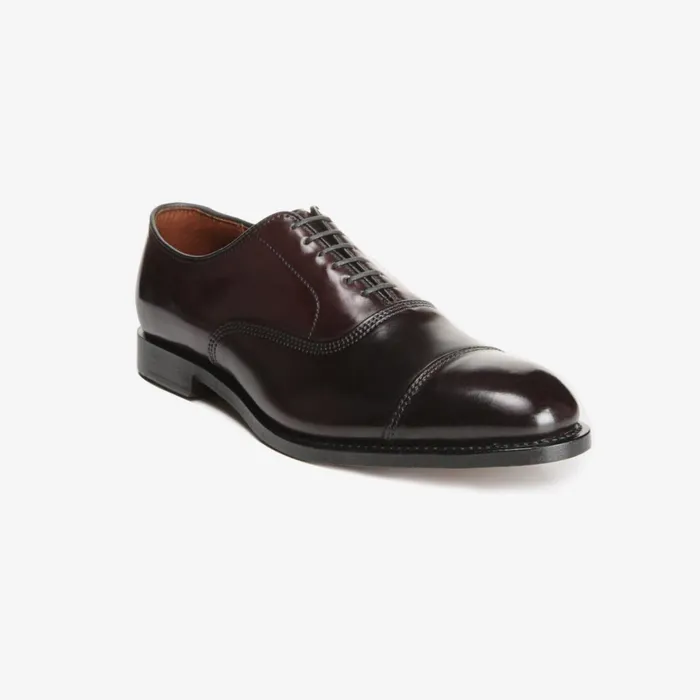 Allen Edmonds Park Avenue Shell Cordovan CapToe Oxford Burgundy Men Wide Width Shoes