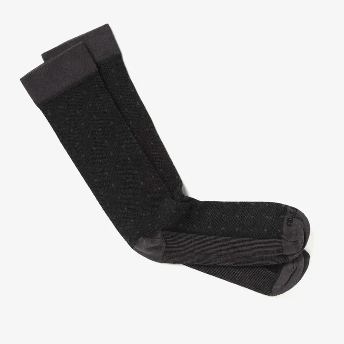 Allen Edmonds Polka Dot Dress Sock J Grey And Black Men Socks
