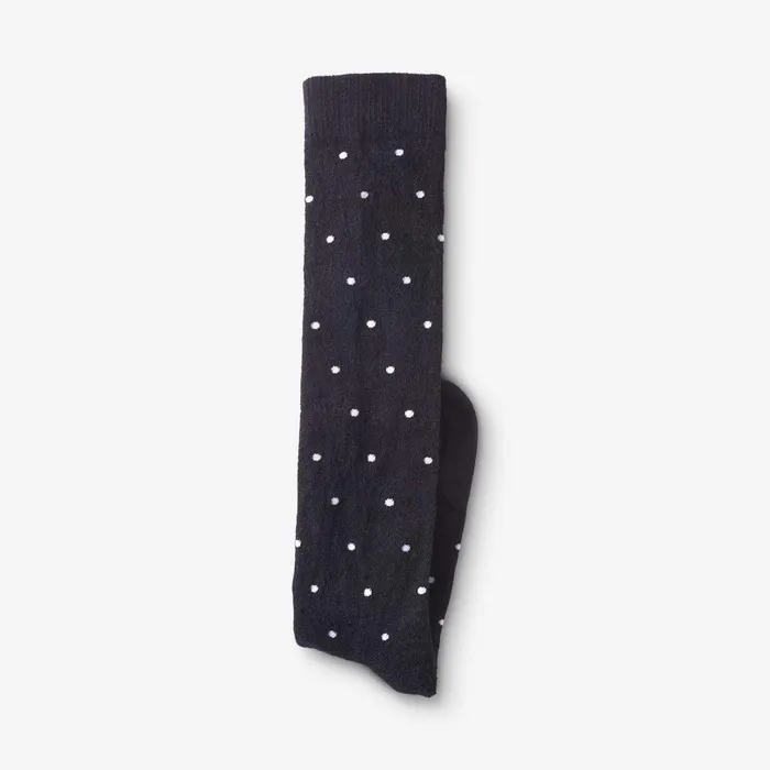 Allen Edmonds Polka Dot Merino Cool Dress Socks Black With White Dots Men Socks