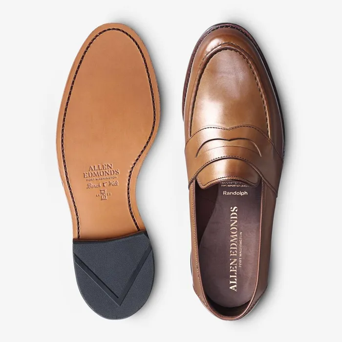 Allen Edmonds Randolph Penny Loafer Walnut Men Wide Width Shoes