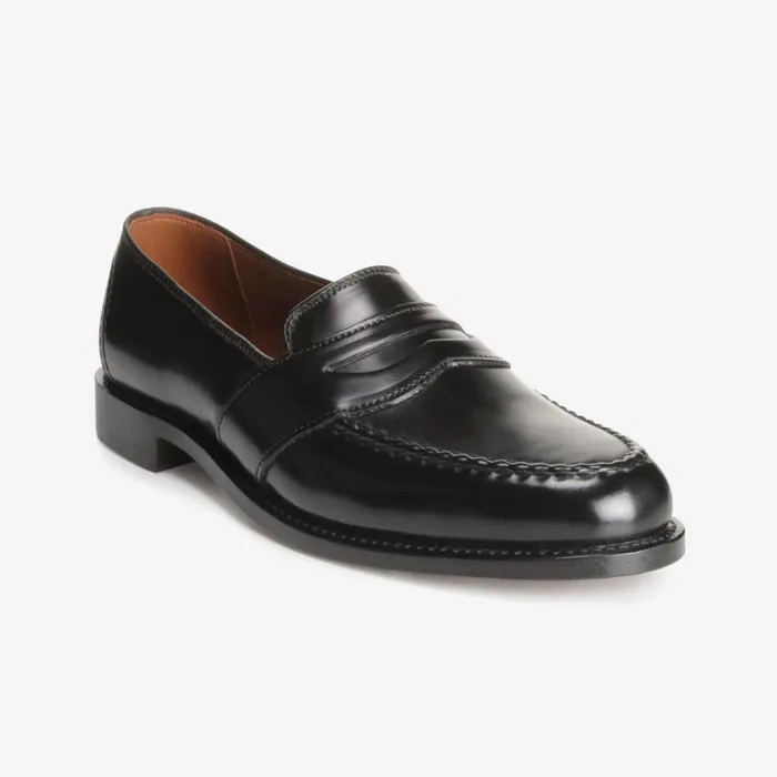 Allen Edmonds Randolph Shell Cordovan Penny Loafer Black Men Wide Width Shoes