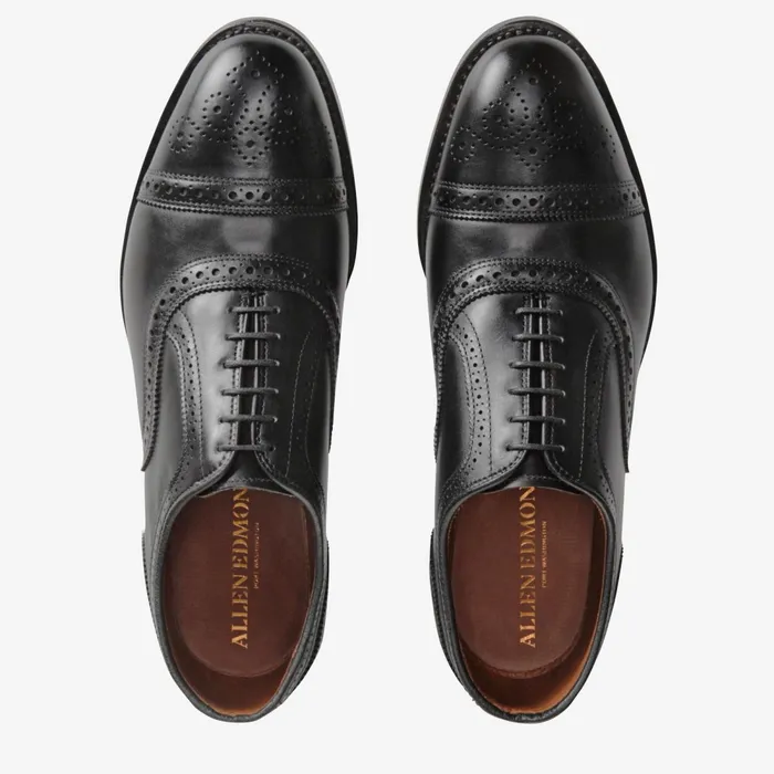 Allen Edmonds Strand CapToe Oxford Black Men Wide Width Shoes