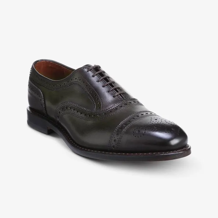 Allen Edmonds Strand CapToe Oxford Burnished Olive Men Oxfords and Derbys