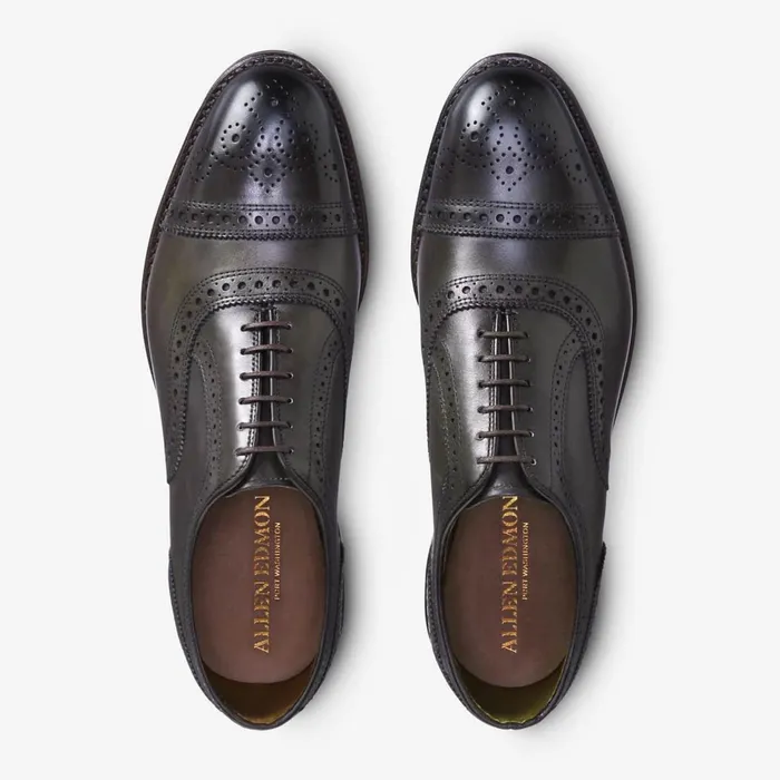 Allen Edmonds Strand CapToe Oxford Burnished Olive Men Oxfords and Derbys