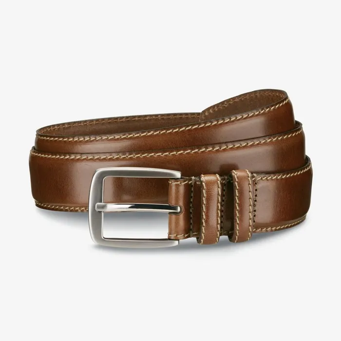Allen Edmonds Yukon Casual Belt Brown Waxy Leather Men Casual Belts