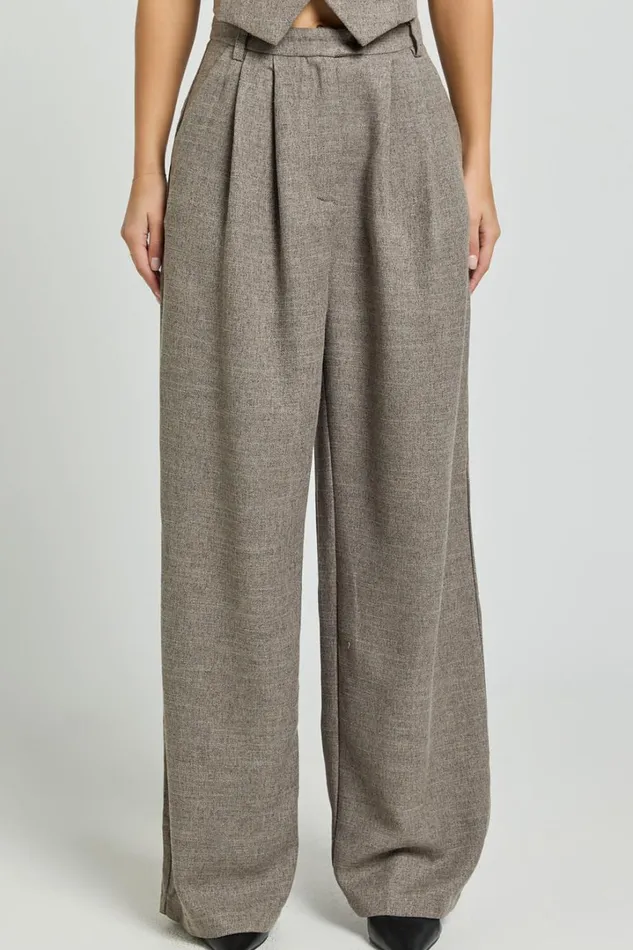 Andie Pants 8211 High Waist Tailored Pants In Grey Women Showpo Pants