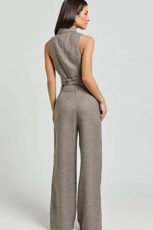 Andie Pants 8211 High Waist Tailored Pants In Grey Women Showpo Pants
