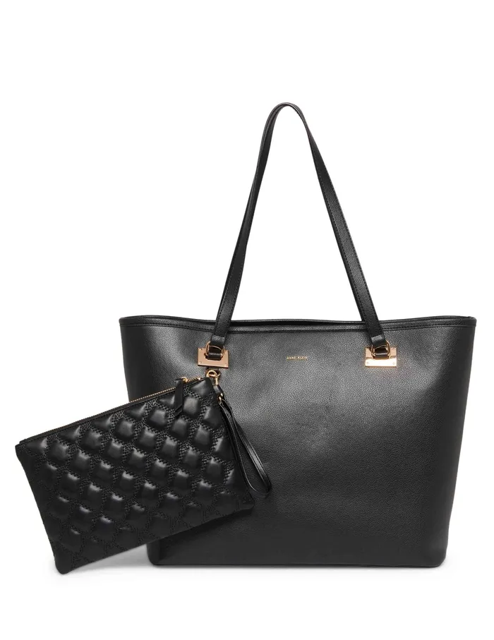 Anne Klein Anne Klein Work Tote With Pouch Black Women Handbags