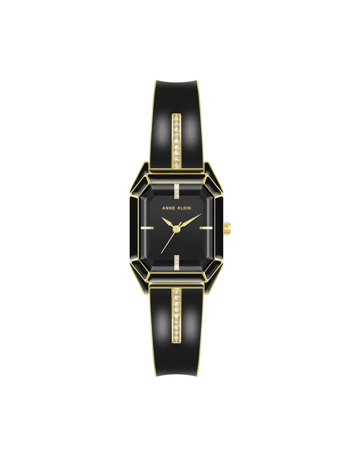 Anne Klein Elegant Bangle Bracelet Watch Black Women Watches 038 Jewelry