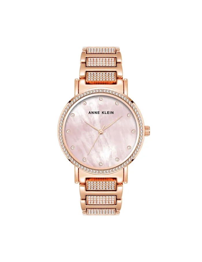 Anne Klein Mother Of Pearl Crystal Accented Bracelet Watch Rose Goldtone Women Watches 038 Jewelry Anne Klein Mother Of Pearl Crystal Accented Bracelet Watch Rose Goldtone Women Watches 038 Jewelry