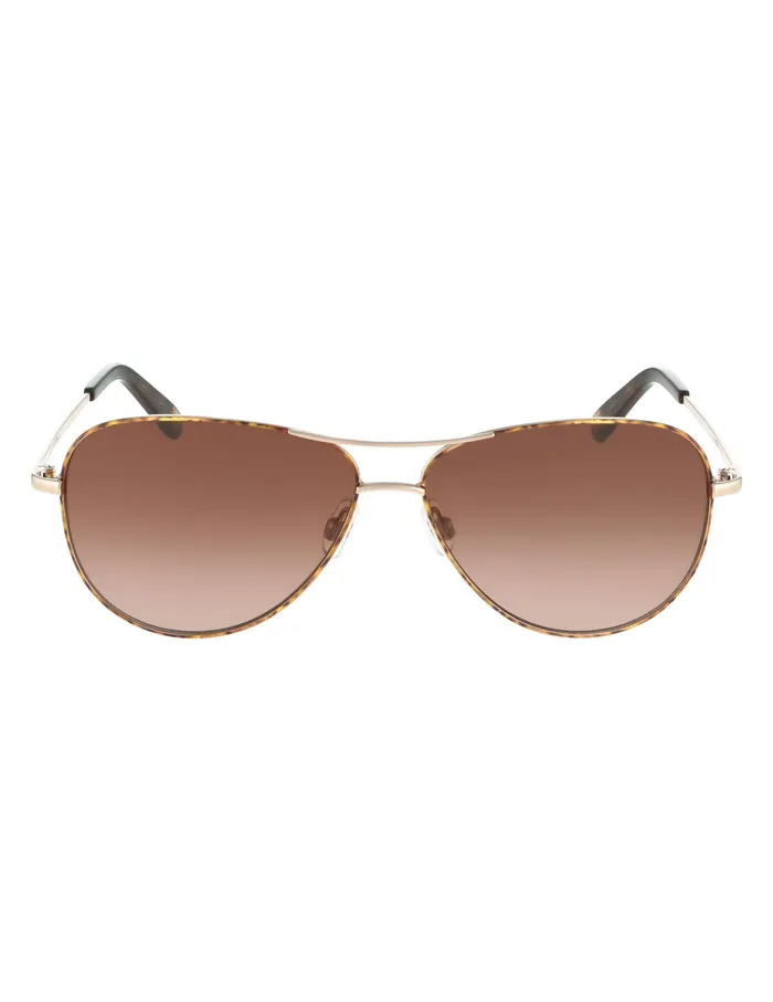 Anne Klein Petite Aviator Sunglasses Rose Gold Women Accessories