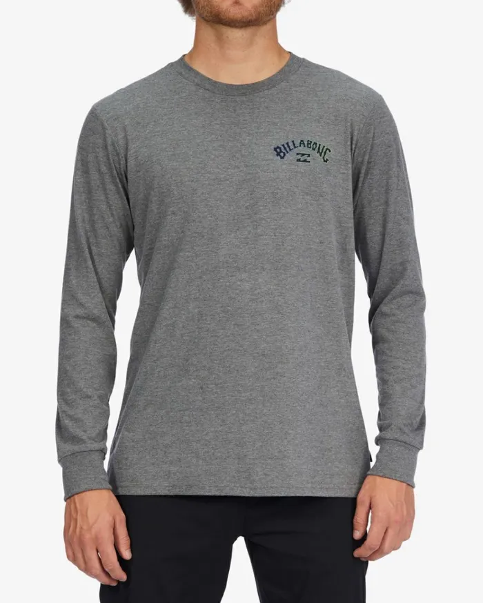 Arch Fill Long Sleeve TShirt Grey Heather Men Billabong TShirts