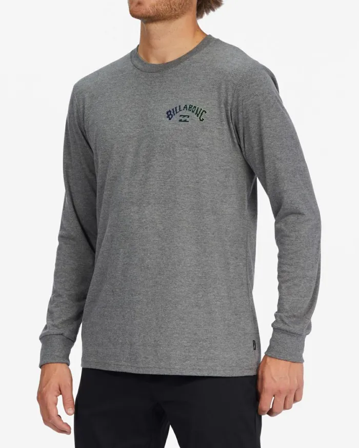 Arch Fill Long Sleeve TShirt Grey Heather Men Billabong TShirts