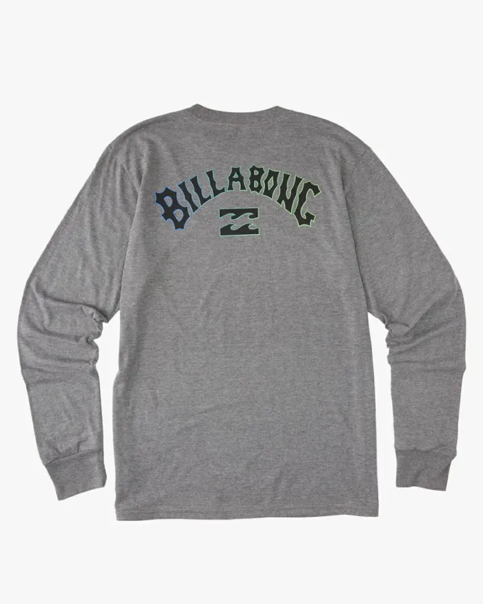 Arch Fill Long Sleeve TShirt Grey Heather Men Billabong TShirts