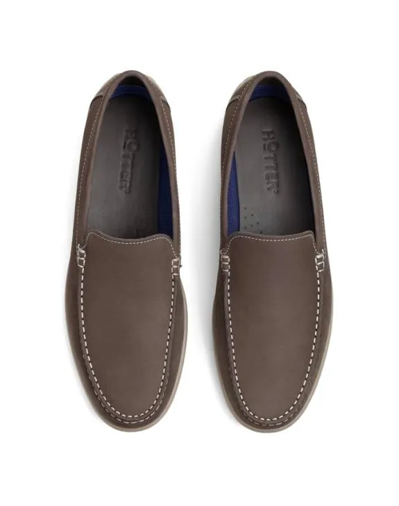 Archie Shoes Chocolate Mens Hotter SlipOn Shoes