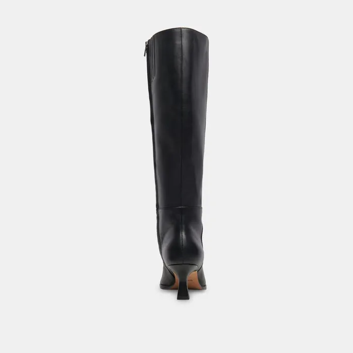 Auggie Boots Black Leather Women Dolce Vita Boots and Booties