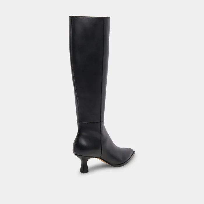 Auggie Boots Black Leather Women Dolce Vita Boots and Booties