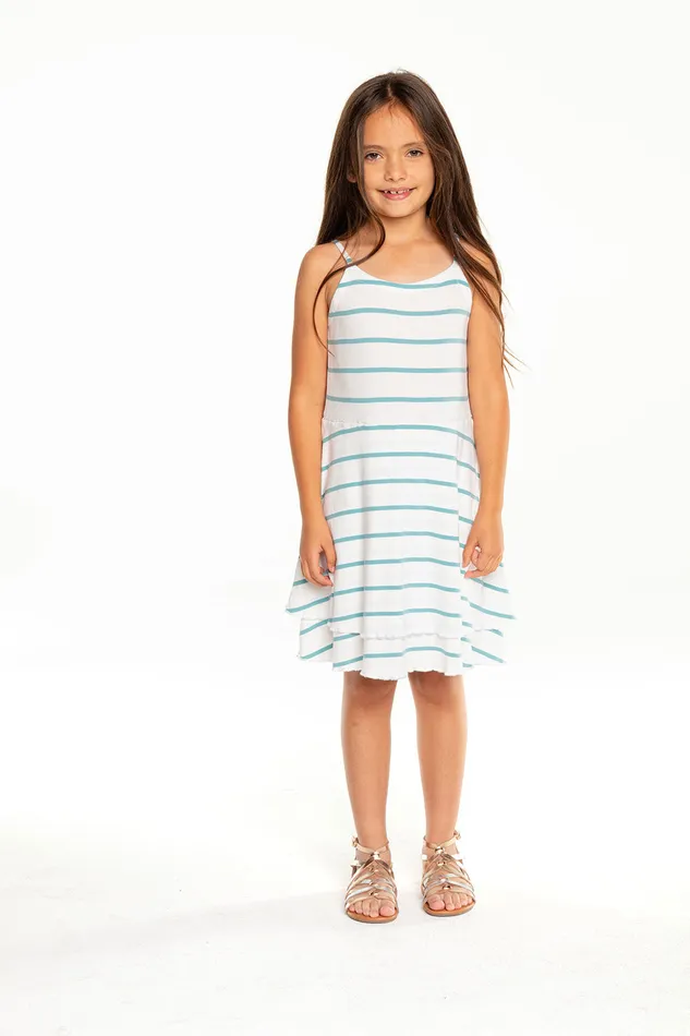 Baby Rib Flouncy Cami Mini Dress Girls Dresses and Skirts Chaser Brand