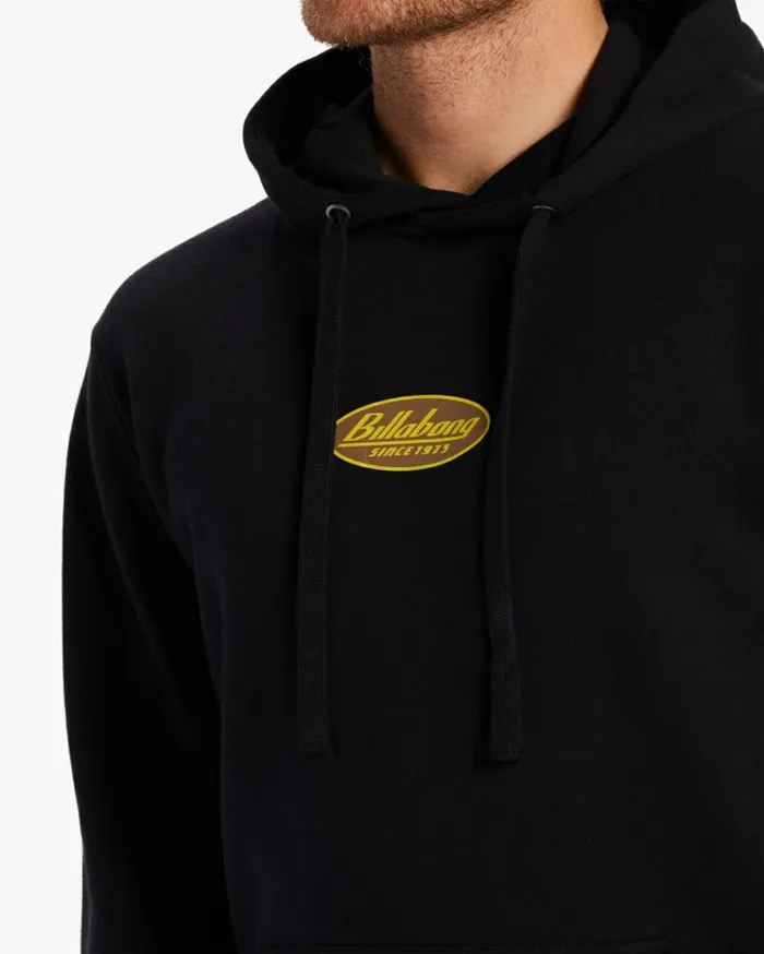 Bad Dog Hoodie Black Men Billabong Hoodies and Fleece