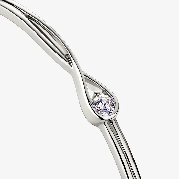 Bangles Women Pandora Online Infinite 14k White Gold Labgrown Diamond Bangle White Gold