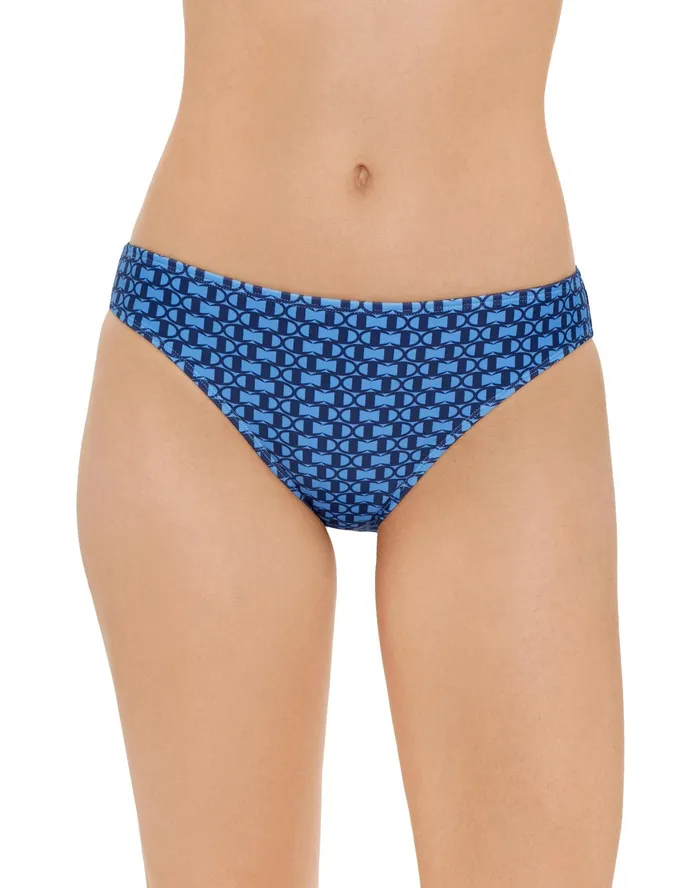 Basic Hipster Bathing Suit Bottom Blue Checkered Print C Logo Blue Multi Women Champion Swimwear Basic Hipster Bathing Suit Bottom Blue Checkered Print C Logo Blue Multi Women Champion Swimwear