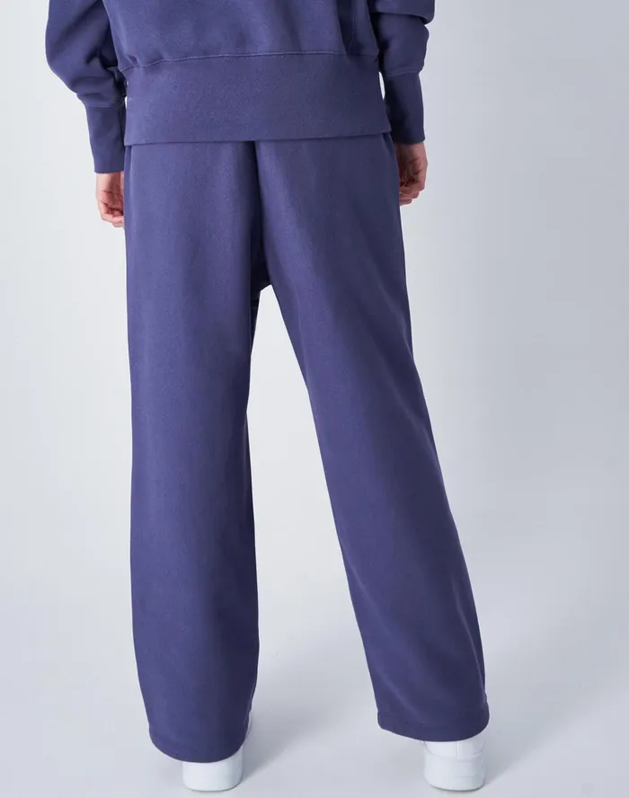 Beams Boy Reverse Weave Wide Leg Pants Navy Women Champion Pants
