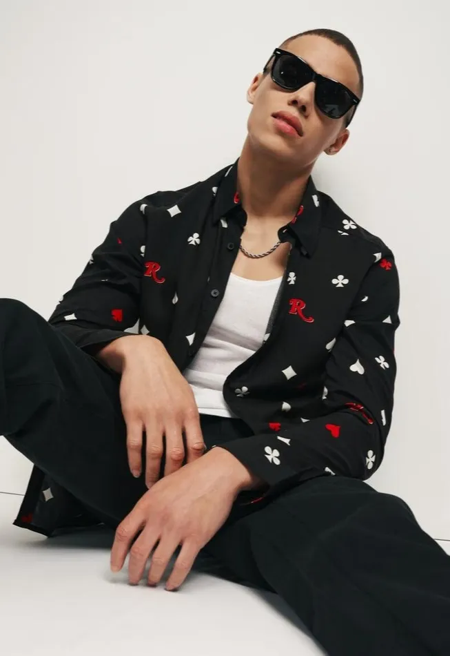 Ben Sherman Archive Print Shirts Men Rolling Stone Card Suits Print Shirt Ben Sherman Archive Print Shirts Men Rolling Stone Card Suits Print Shirt
