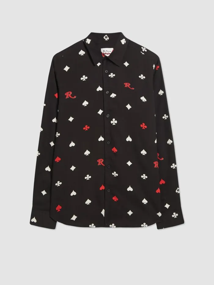 Ben Sherman Archive Print Shirts Men Rolling Stone Card Suits Print Shirt Ben Sherman Archive Print Shirts Men Rolling Stone Card Suits Print Shirt