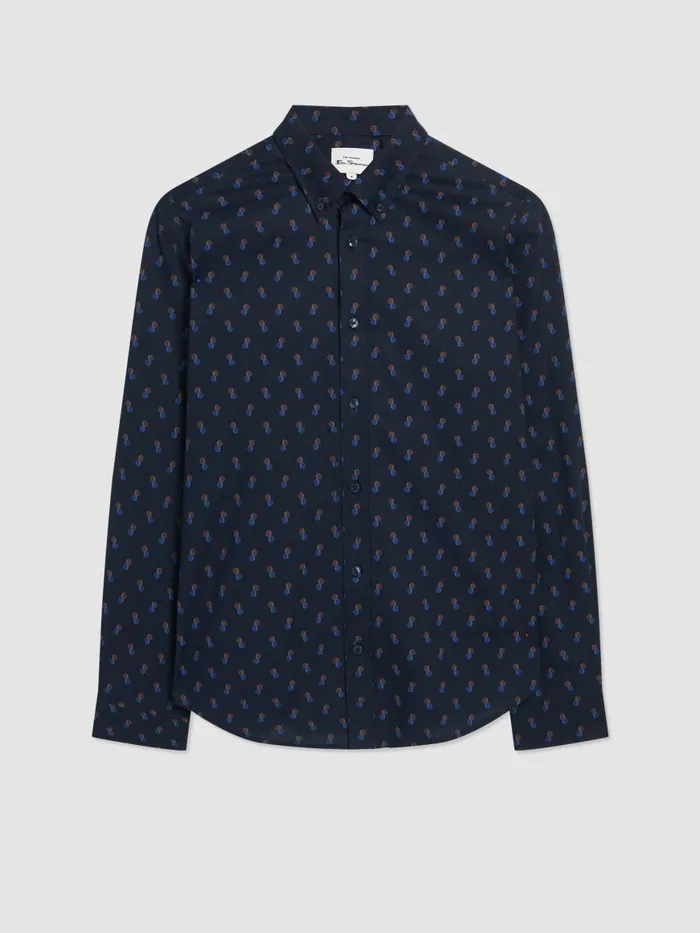 Ben Sherman Archive Print Shirts Men Spot Print LongSleeve Shirt 8211 Midnight Ben Sherman Archive Print Shirts Men Spot Print LongSleeve Shirt 8211 Midnight