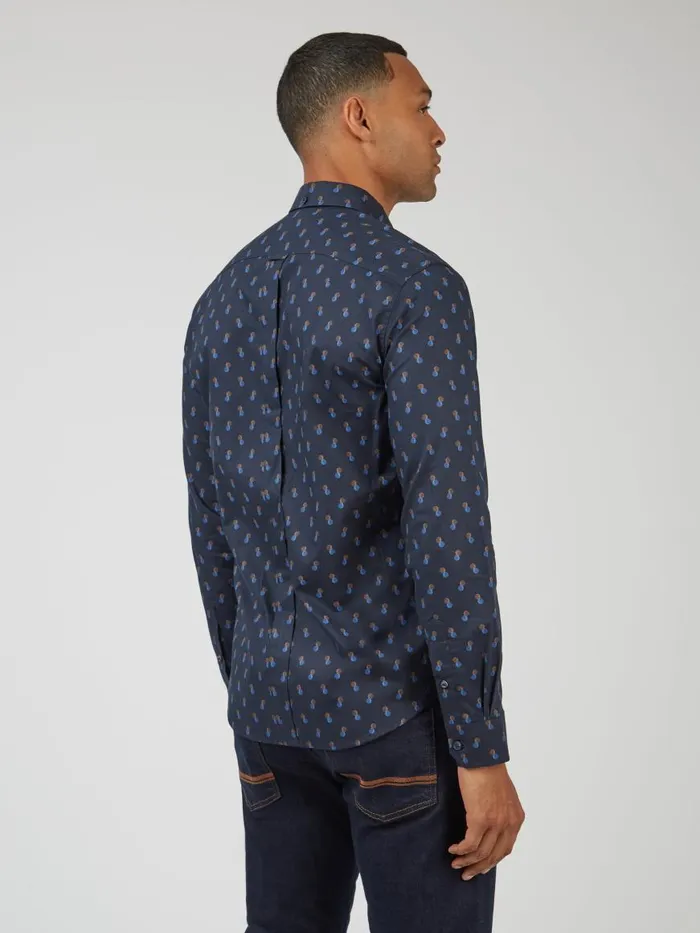 Ben Sherman Archive Print Shirts Men Spot Print LongSleeve Shirt 8211 Midnight Ben Sherman Archive Print Shirts Men Spot Print LongSleeve Shirt 8211 Midnight