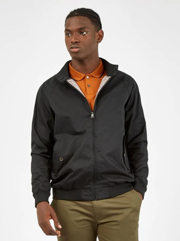 Ben Sherman Harrington Jackets Men Signature Harrington Jacket 8211 Black