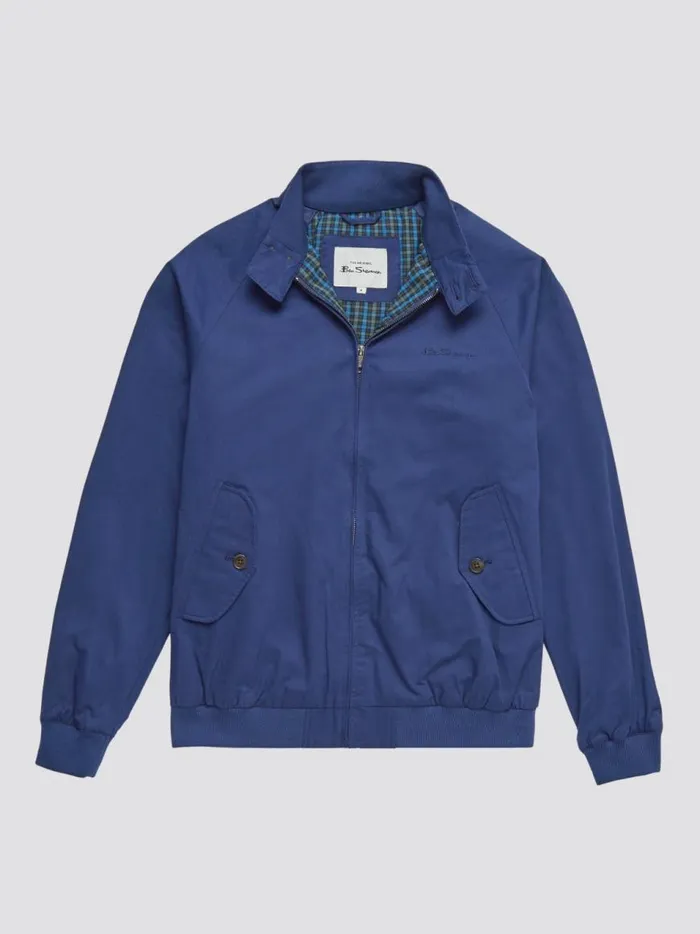 Ben Sherman Harrington Jackets Men Signature Harrington Jacket 8211 Royal