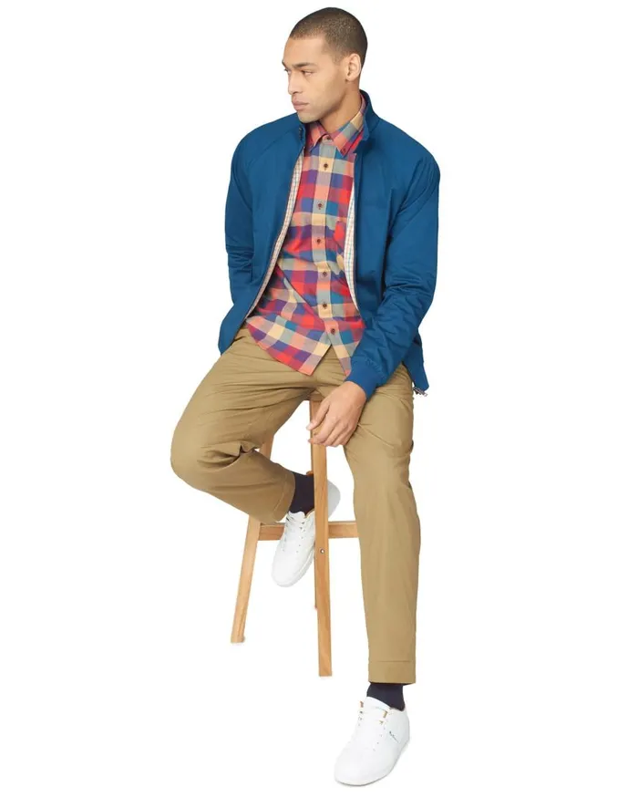 Ben Sherman Harrington Jackets Men Signature Harrington Jacket 8211 Sea