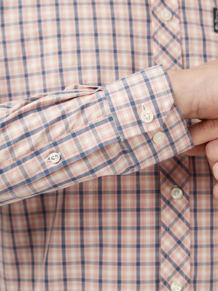 Ben Sherman Heritage Check Shirts Men Signature House Check LongSleeve Shirt 8211 Light Pink