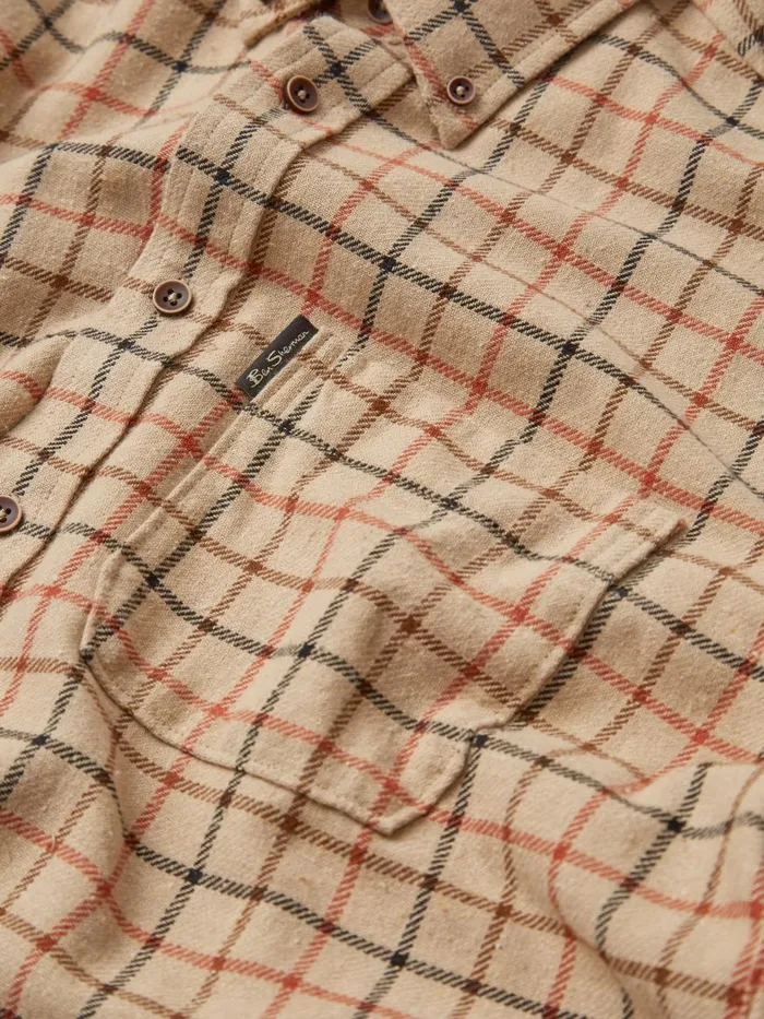 Ben Sherman Heritage Check Shirts Men Tattersall Check LongSleeve Shirt 8211 Fawn Ben Sherman Heritage Check Shirts Men Tattersall Check LongSleeve Shirt 8211 Fawn