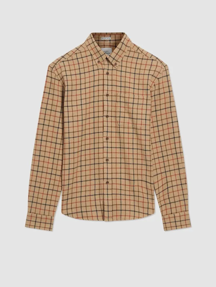 Ben Sherman Heritage Check Shirts Men Tattersall Check LongSleeve Shirt 8211 Fawn Ben Sherman Heritage Check Shirts Men Tattersall Check LongSleeve Shirt 8211 Fawn