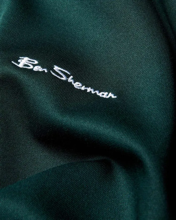 Ben Sherman Jackets and Outerwear Men Signature House Taped Track Jacket 8211 Dark Green Ben Sherman Jackets and Outerwear Men Signature House Taped Track Jacket 8211 Dark Green