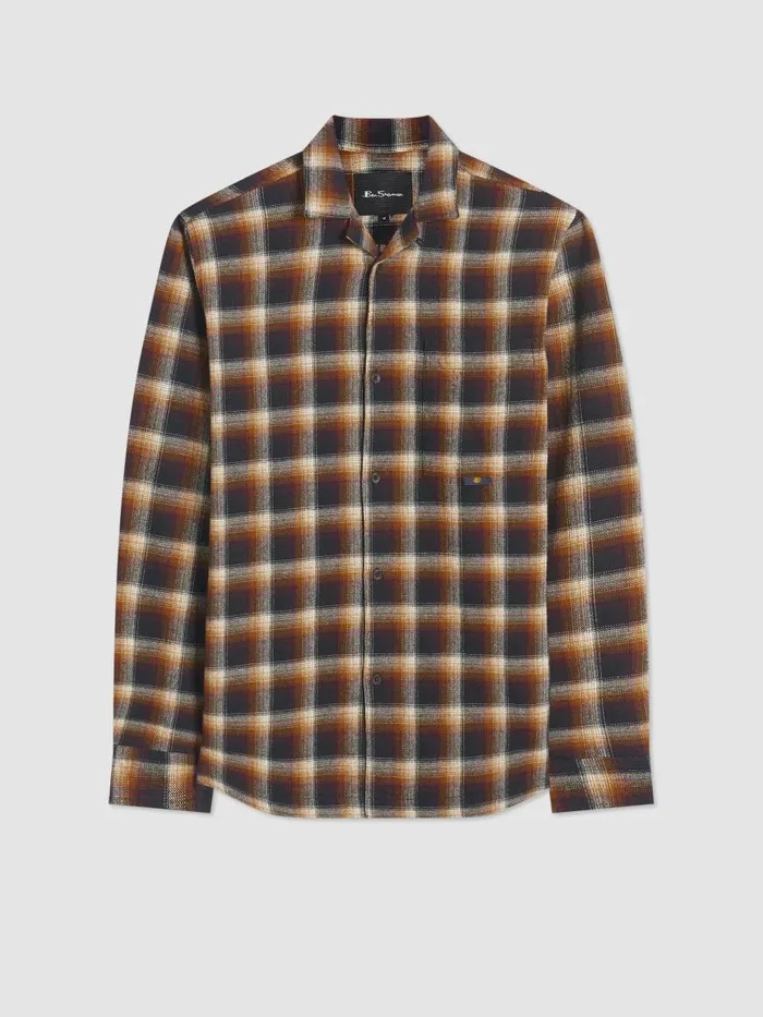 Ben Sherman Long Sleeve Shirts Men B By Ombre Check Shirt Ben Sherman Long Sleeve Shirts Men B By Ombre Check Shirt