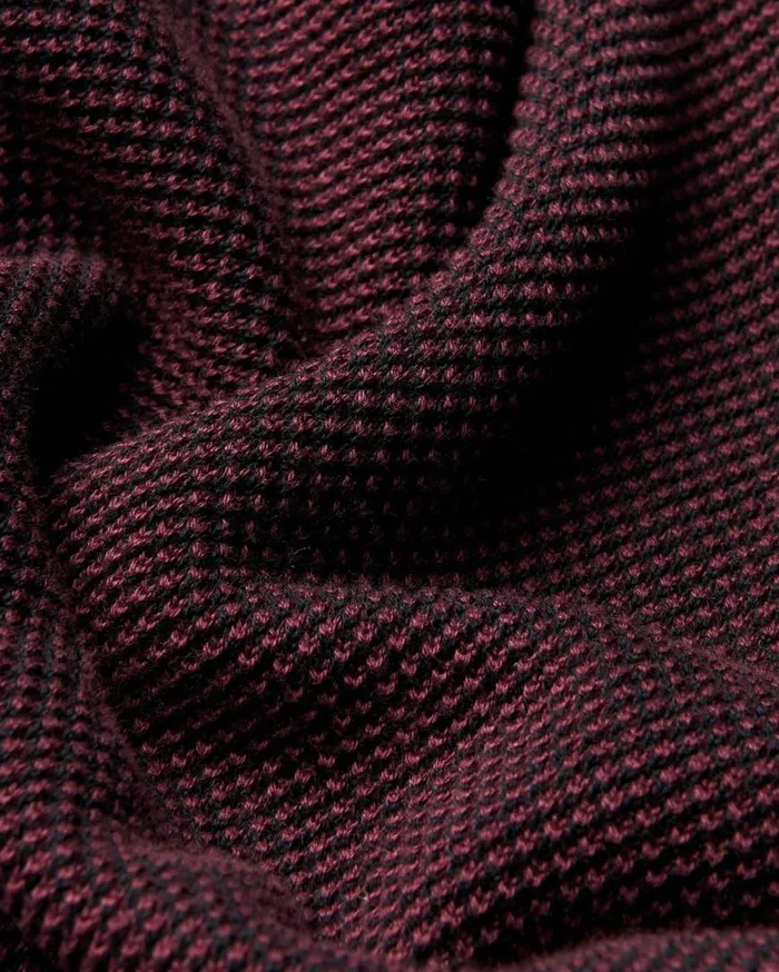 Ben Sherman Mod Knit Polos Men All Over Textured Knit Polo 8211 Aubergine Ben Sherman Mod Knit Polos Men All Over Textured Knit Polo 8211 Aubergine