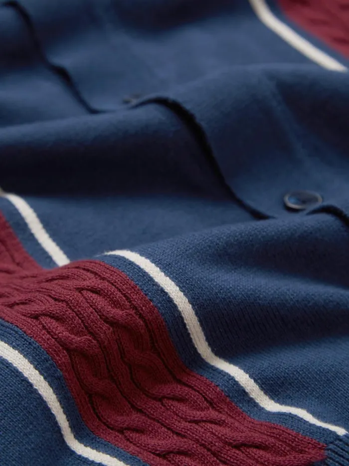 Ben Sherman Mod Knit Polos Men ButtonThrough Contrast Stripe LongSleeve Knit Polo Ben Sherman Mod Knit Polos Men ButtonThrough Contrast Stripe LongSleeve Knit Polo