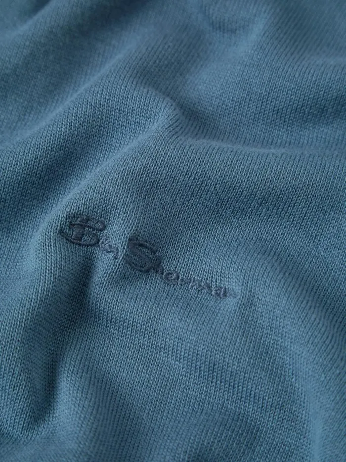 Ben Sherman Mod Knit Polos Men Signature Knit Polo 8211 Blue Shadow