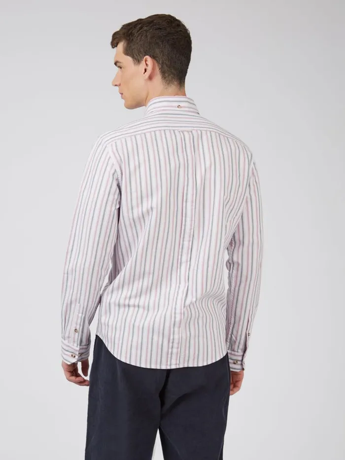 Ben Sherman Oxford Shirts Men Oxford Stripe LongSleeve Shirt 8211 Grape Ben Sherman Oxford Shirts Men Oxford Stripe LongSleeve Shirt 8211 Grape