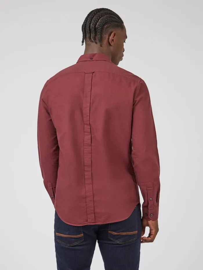 Ben Sherman Oxford Shirts Men Signature Organic Oxford Shirt 8211 Wine