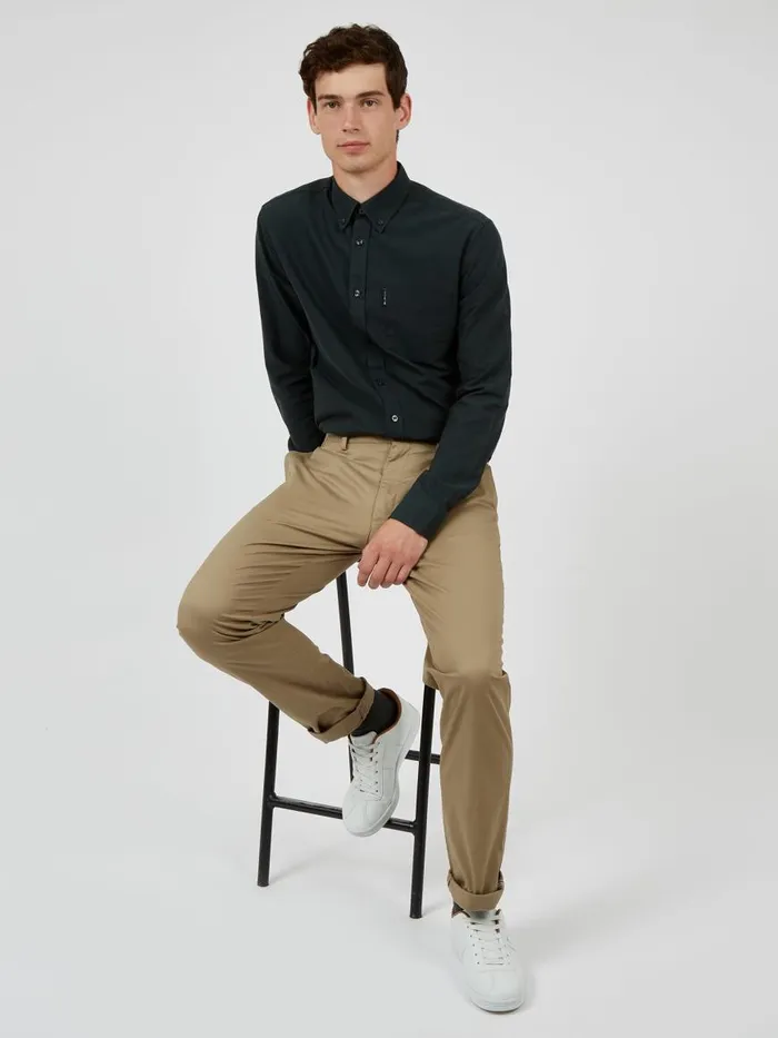 Ben Sherman Pants and Chinos Men Signature Skinny Stretch Chino Pant 8211 Stone