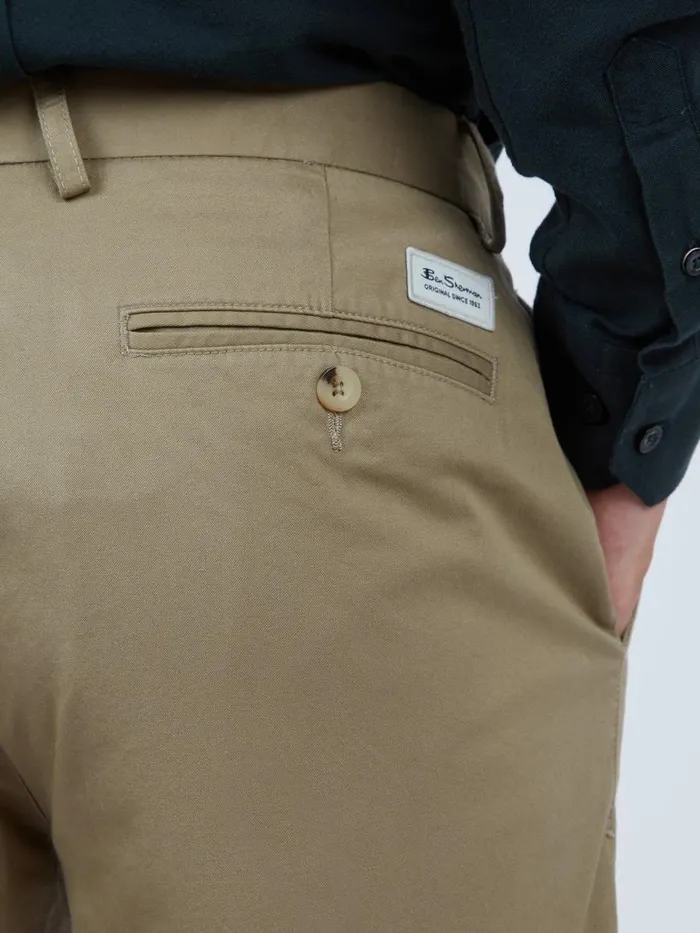 Ben Sherman Pants and Chinos Men Signature Skinny Stretch Chino Pant 8211 Stone