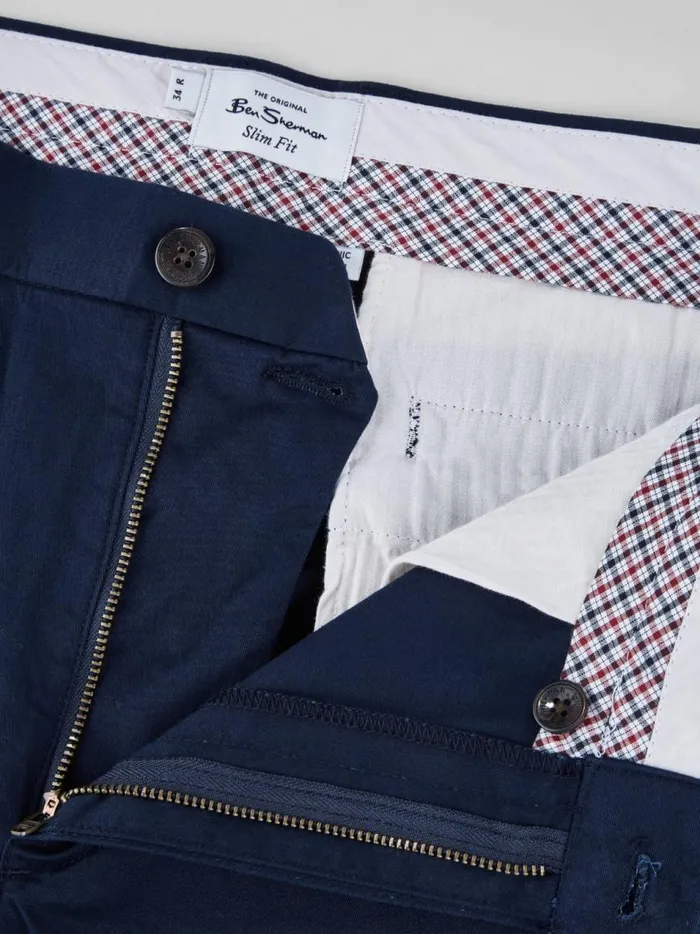 Ben Sherman Pants and Chinos Men Signature Slim Stretch Chino Pant 8211 Dark Navy