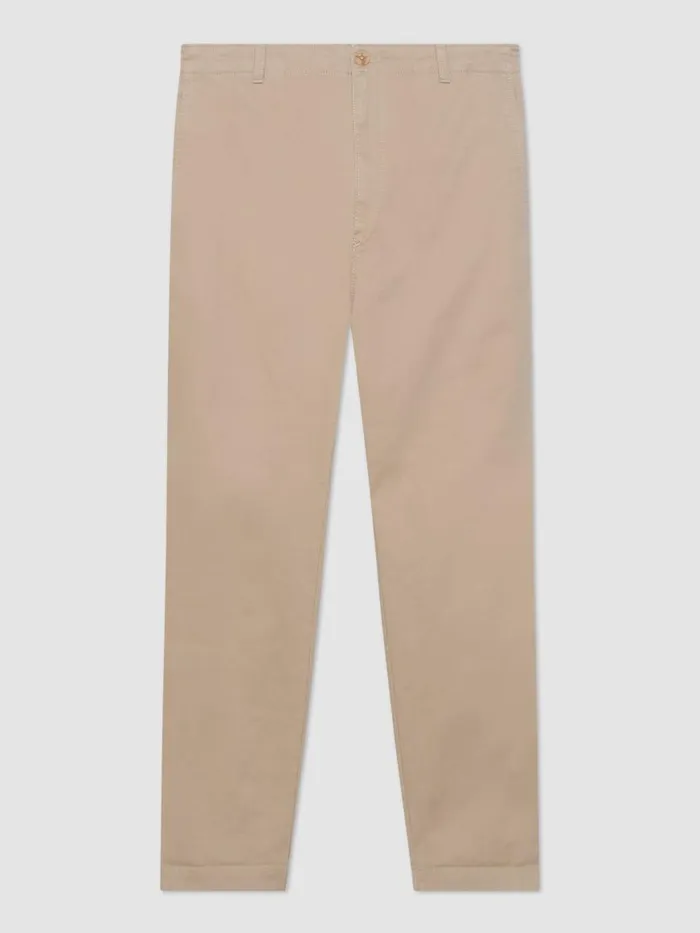 Ben Sherman Pants and Chinos Men Slim Tapered Drawcord Chino Pant 8211 Khaki
